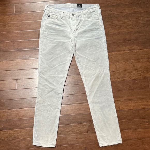 Ag Adriano Goldschmied Denim - Women’s Gray  Corduroy Jeans